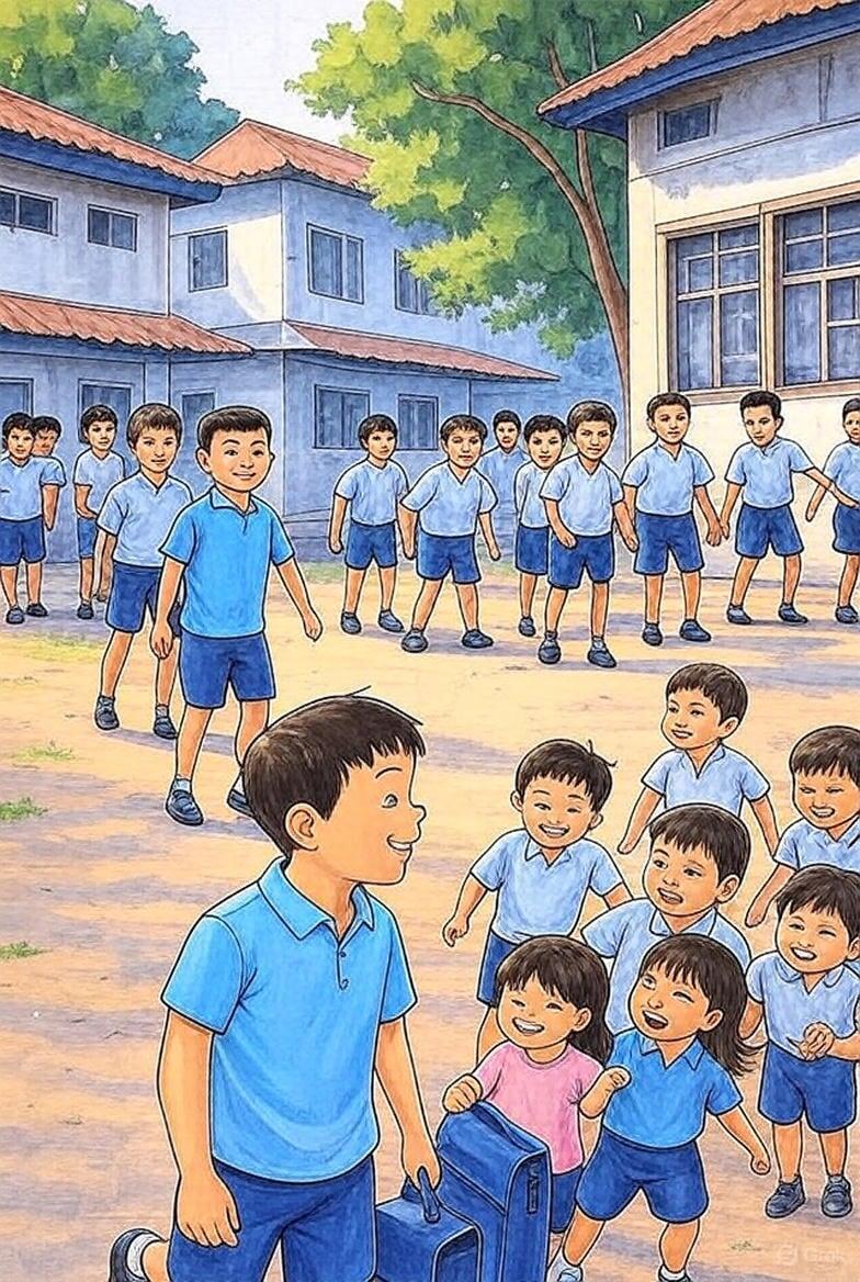 The wonderful world of Murali and Hridya; Chap 3: A brotherly senior student